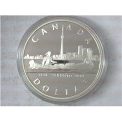 1984 Canada Toronto $ (Proof) .3750 Oz. ASW