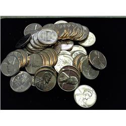 Roll Of 50-1958 Lincoln Cents (UNC) Red