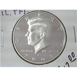 2003-S Silver Kennedy Half Dollar (Gem Proof)