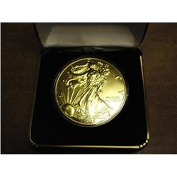 2002-24KT Gold Plated American Silver Eagle