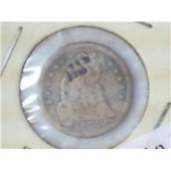 1855 Seated Liberty Half Dime