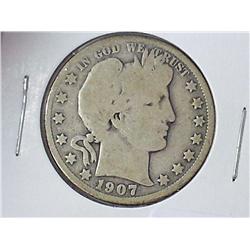 1907-O Barber Half Dollar