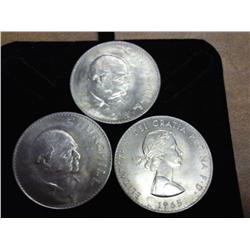 3-1965 Great Britain Churchill Crowns (UNC)