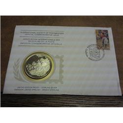 1976 Denmark FDC With Sterling Proof Medal