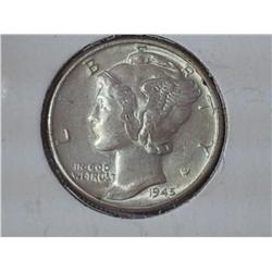 1945 Mercury Dime (UNC)