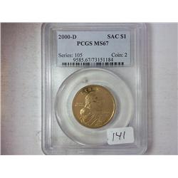 2000-D Sacagawea PCGS MS67
