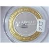 Image 2 : Aladdin $10 Gaming Token Silver (UNC)