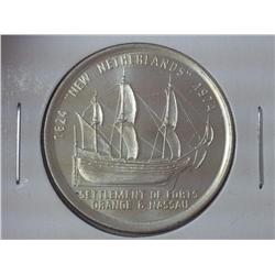 The New Netherlands 1/2+ Oz Silver Token (UNC)