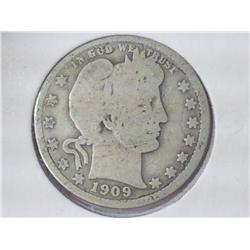 1909-D Barber Quarter