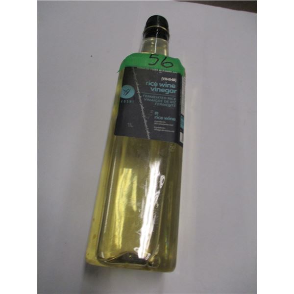 SHELF PULLS (AS IS):  RICE WINE VINEGAR (1L) - BOTTLE