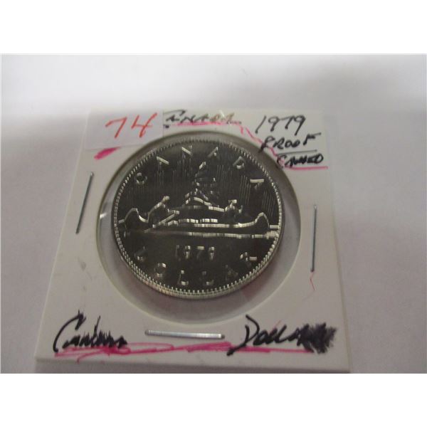 1979 PROOF CAMEO CANADA VOYAGER DOLLAR