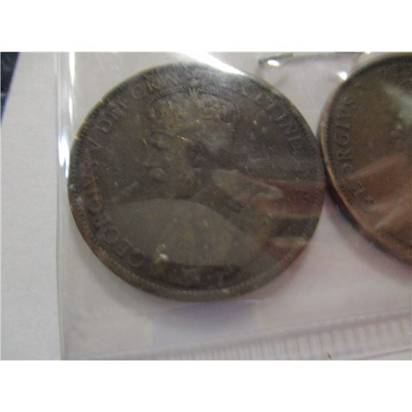 1911 & 1917 CANADA KING GEORGE V PENNIES