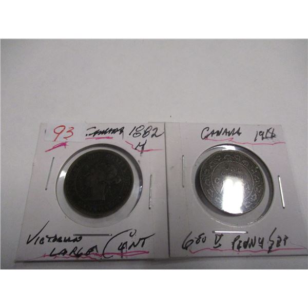 1876 - 1916 VICTORIAN & KING EDWARD VII CANADA PENNIES
