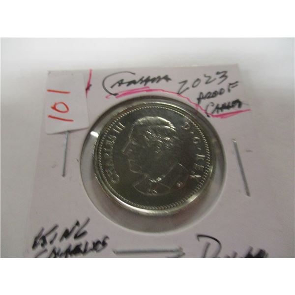 2023 PROOF CAMEO CANADA KING CHARLES III HALF DOLLAR