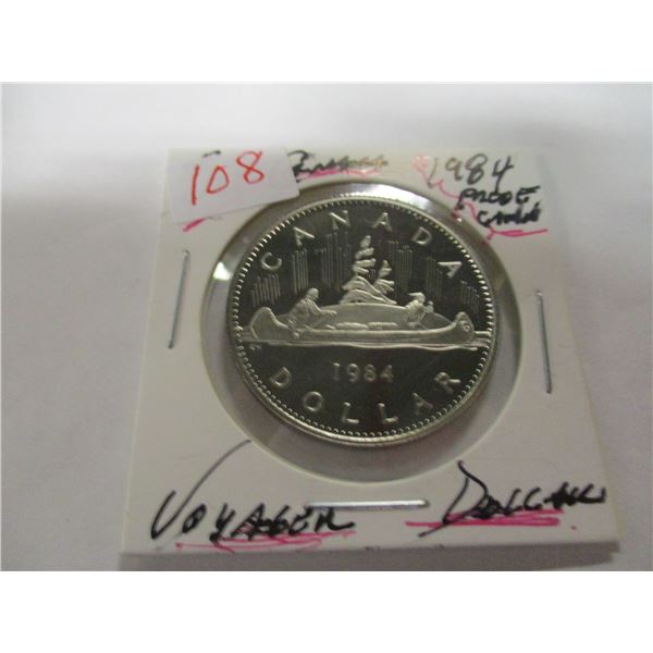 1984 PROOF CAMEO CANADA DOLLAR
