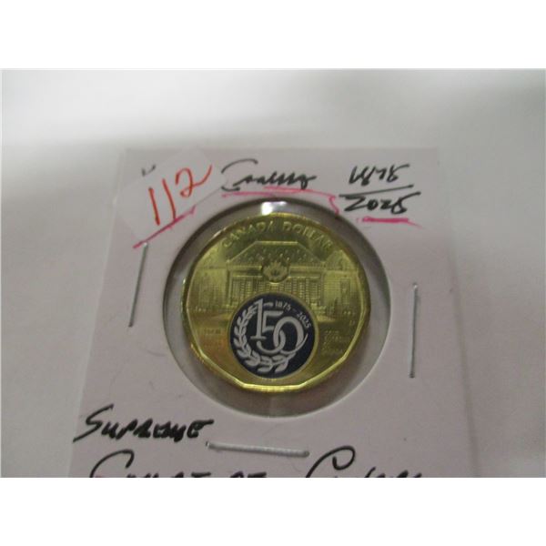 1875 - 2025 SUPREME COURT OF CANADA $1 OIN