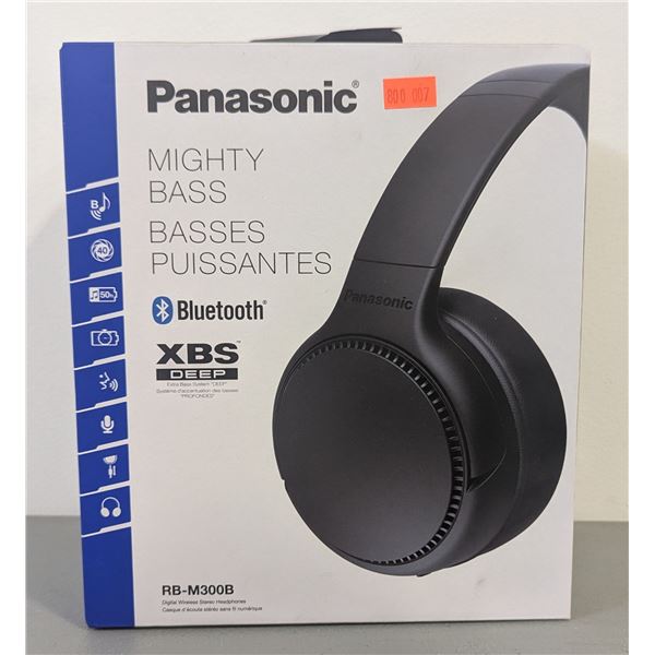 NEW Panasonic RB-M300B Mighty Bass Bluetooth Headphones