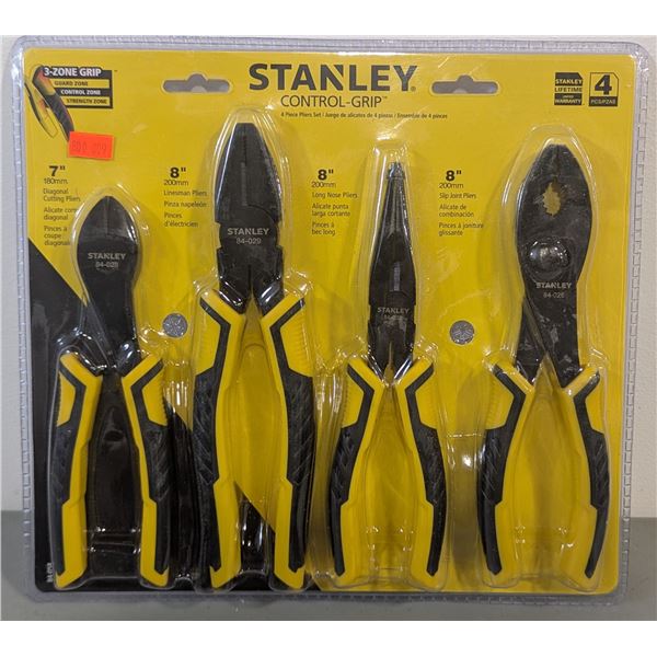 Stanley Control-Grip 4-Piece Pliers Set