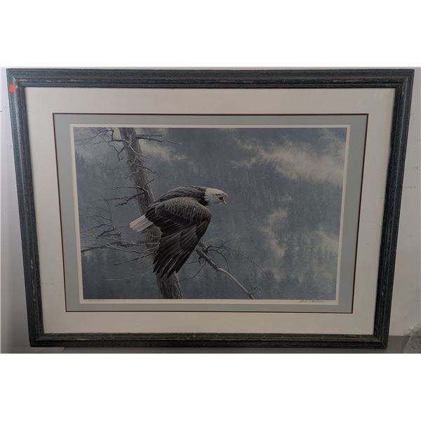 Framed, Signed, & Numbered "The Air, The Forest, & The Watch" Print by Robert Bateman