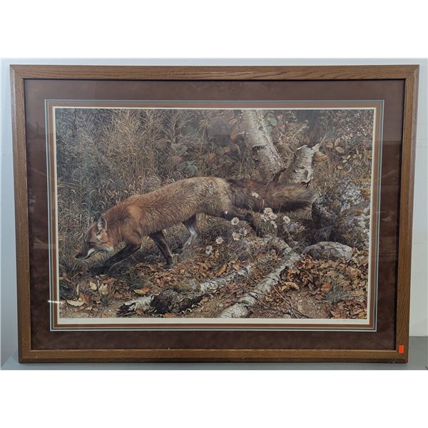 Framed, Signed, & Numbered "Pathfinder - Red Fox" Print by Carl Brenders w/ COA