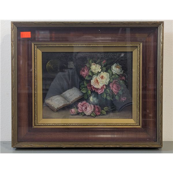 Antique Framed Original Still Life Painting by Howard Sommerville
