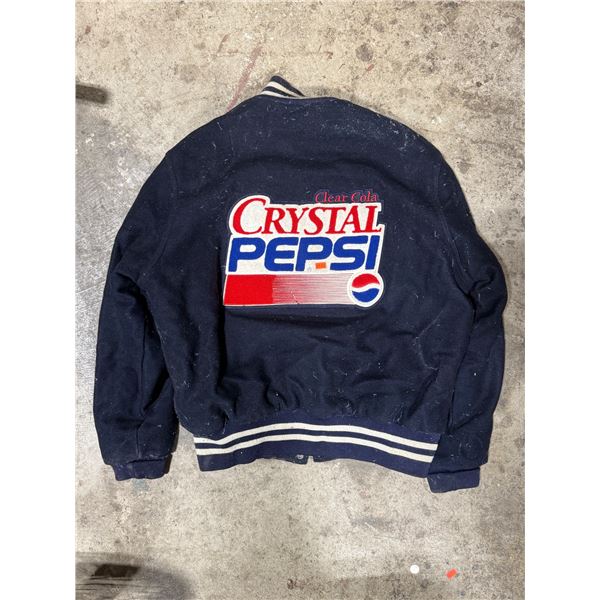 Clear Cola Crystal Pepsi Varsity Jacket
