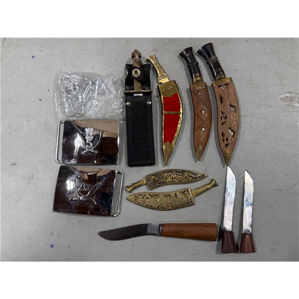 VTG Fixed Blade Knives and Belt Buckles