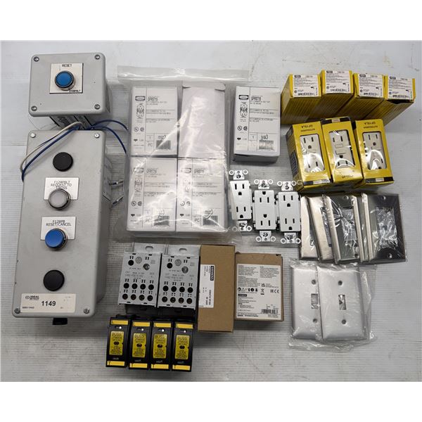 Lot of Misc. Allen Bradley, Siemens, Hubbell Items