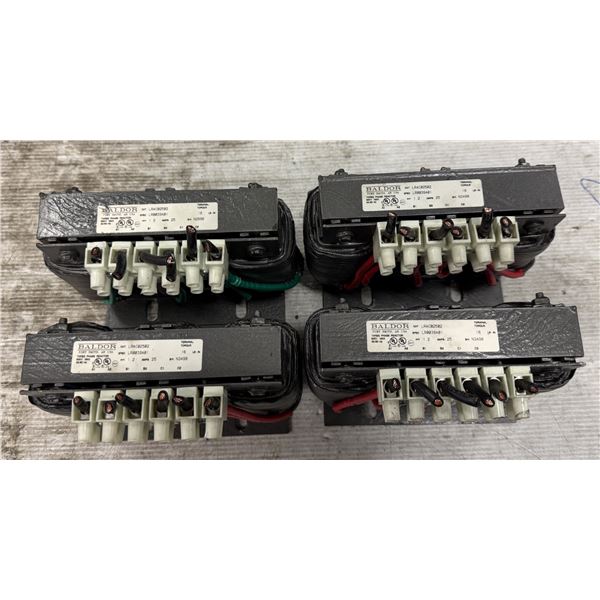 (4) Baldor #LRAC02502 Spec #LR0039A01 Transformers