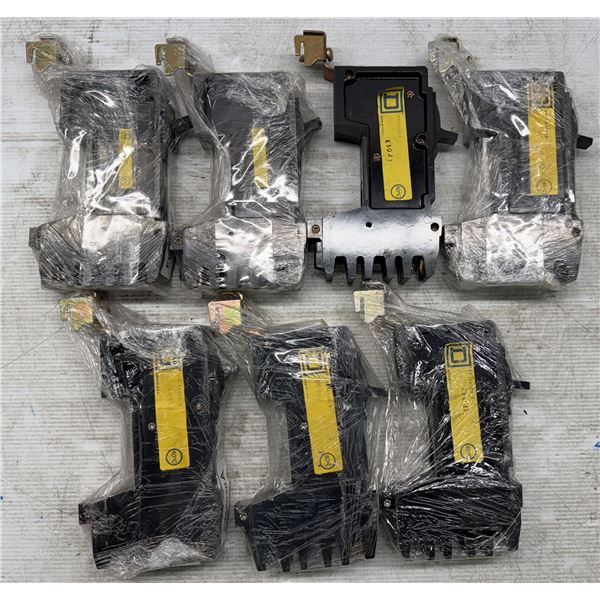 Lot of (7) Square D #FY14020A Circuit Breakers