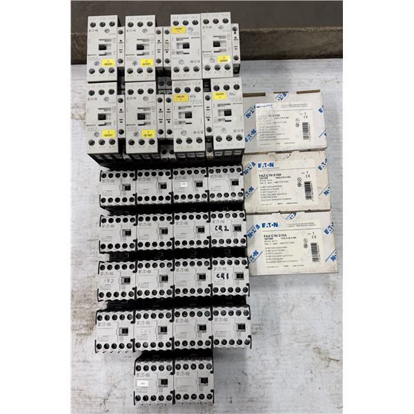 Lot of Assorted Eaton Contactors & Circuit Breakers