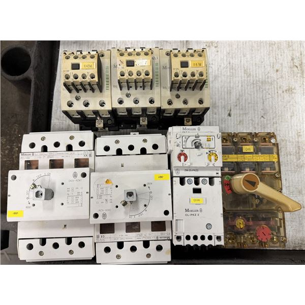 Lot of (7) Assorted Moeller Circuit Breakers