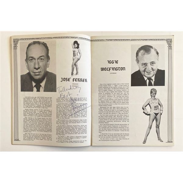 A Funny Thing Happened on the Way to the Forum cast signed program