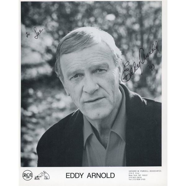 Eddy Arnold signed RCA Records promo photo