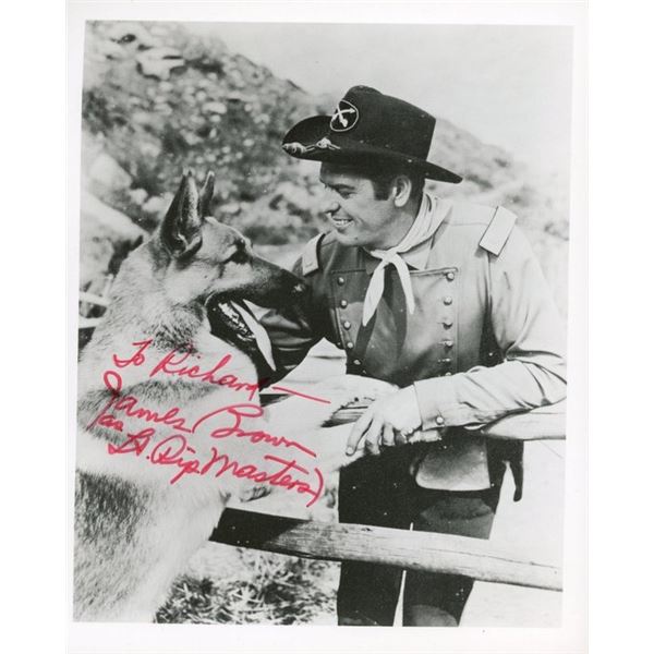 Rin Tin Tin James Brown signed photo