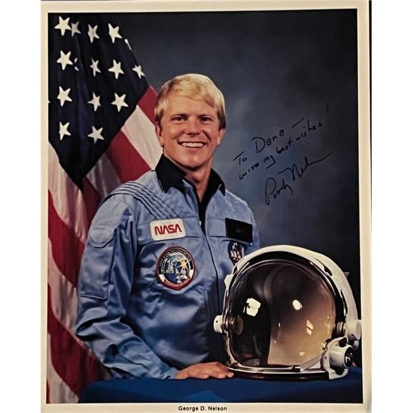 NASA Astronaut George Pinky Nelson Signed Photo