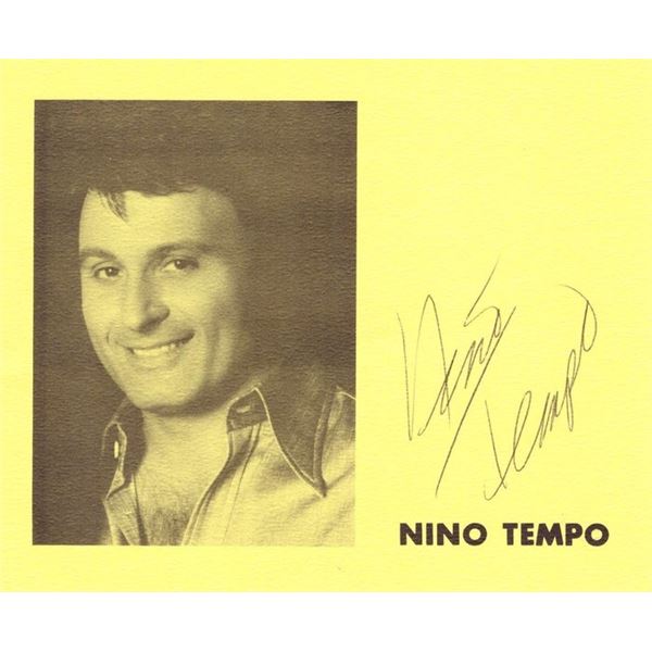 Funk Band 5Th Ave Frontman Nino Tempo signed photo