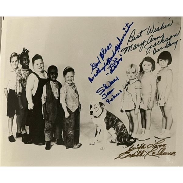 Our Gang Little Rascals Cast Signed Photo
