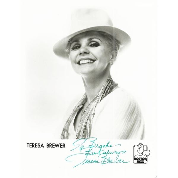 Dick Clark's Good Ole Days Teresa Brewer signed photo