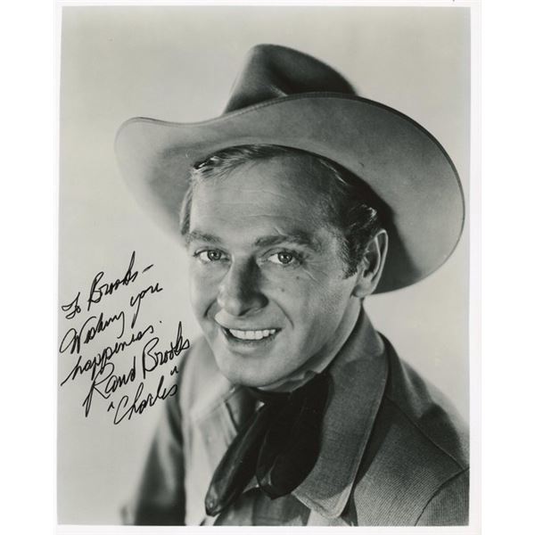 Borrowed Trouble Rand Brooks signed photo