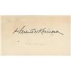 Image 1 : President Nixons  Attorney Herbert Kalmboch signature cut