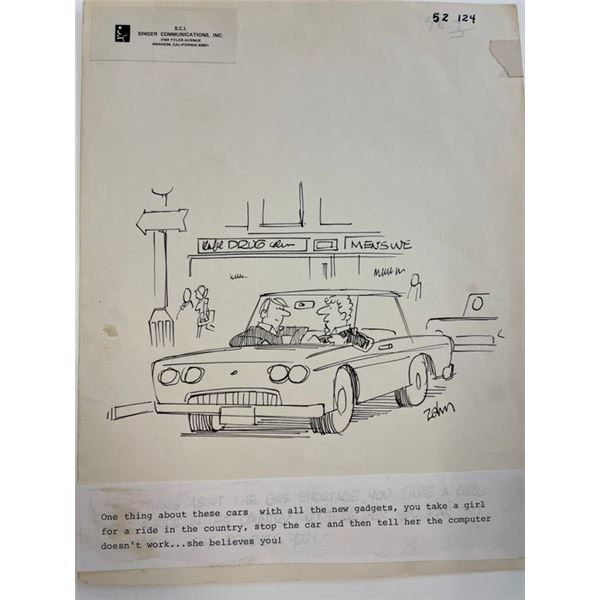 Bob Zahn Original Cartoon