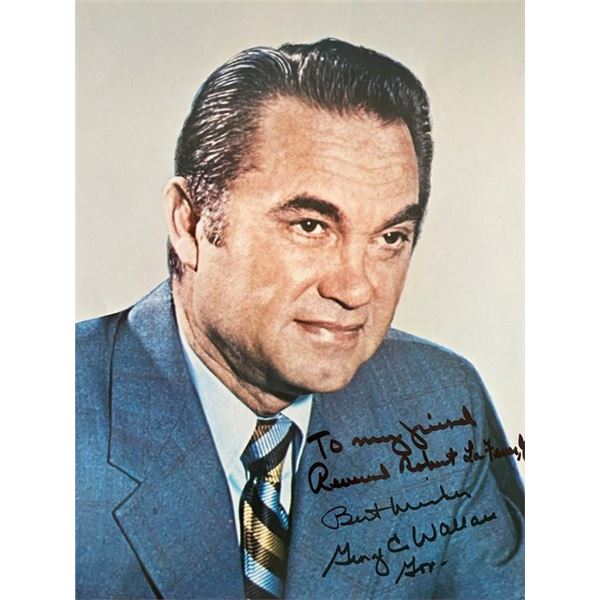 Presidential Candidate George C Wallace signed photo