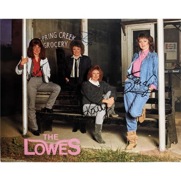 The Lowes signed band photo