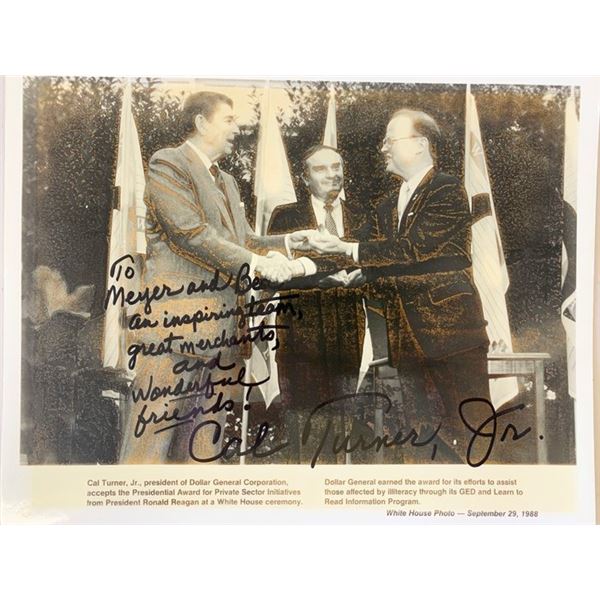 Businessman Carl Turner Jr. signed photo