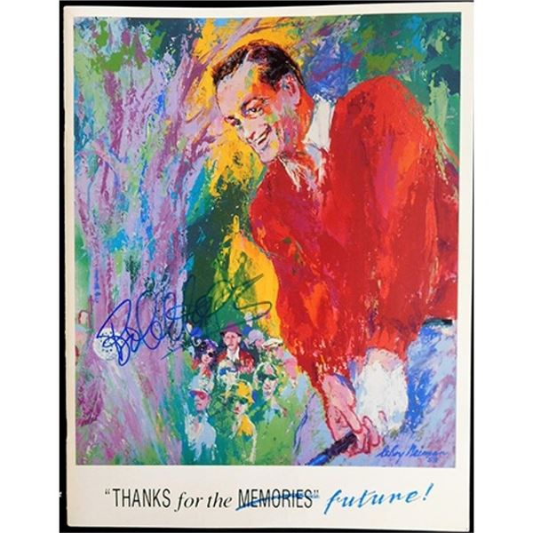 1988 UCPA Program Bob Hope and LeRoy Neiman JSA Authenticated