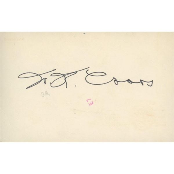 Brewery Owner Joseph Coors signature cut