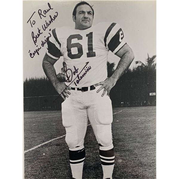 Houston Oiler Bob Tatamiana signed photo