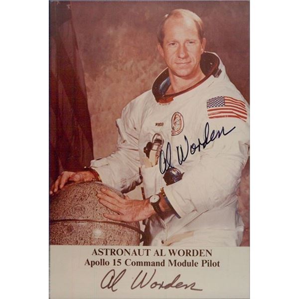 NASA Astronaut Al Worden signed photo. JSA Authenticated