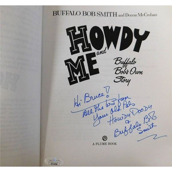 Howdy Doody Buffalo Bob Smith Signed Howdy and Me Softcover Book JSA Authenticated